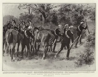 Das Bisley-Treffen, der Wettbewerb der berittenen Späher